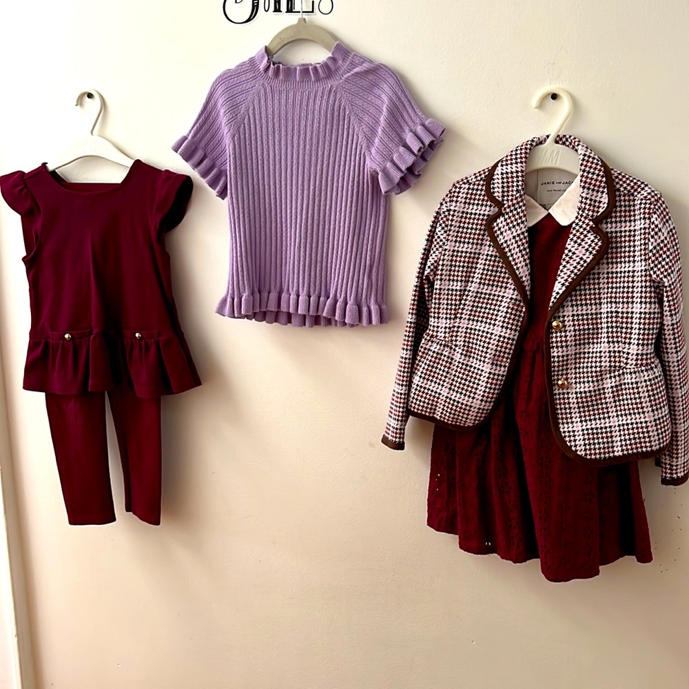 Janie and Jack five piece set 4T